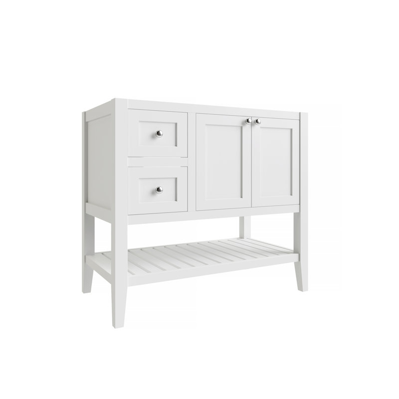 Red Barrel Studio® Akinola 36" Left Drawer Single Bathroom Vanity Base
